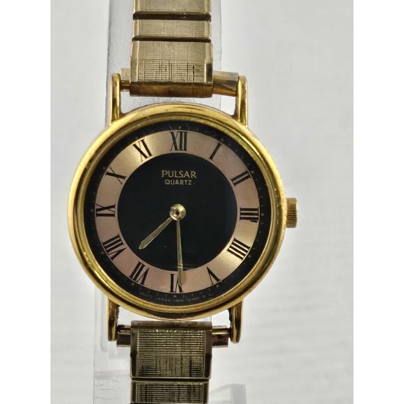Ladies Pulsar By Seiko V810-0270 Petite Rare Vintage 80s New Battery Runs main image 7